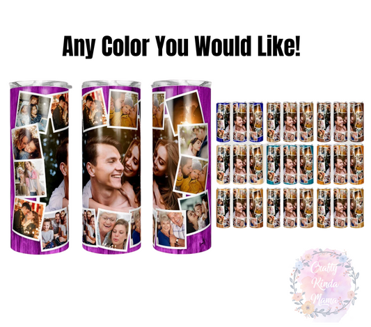 Custom 14 Picture Collage 20oz Hot and Cold Tumbler OR Sports Bottle