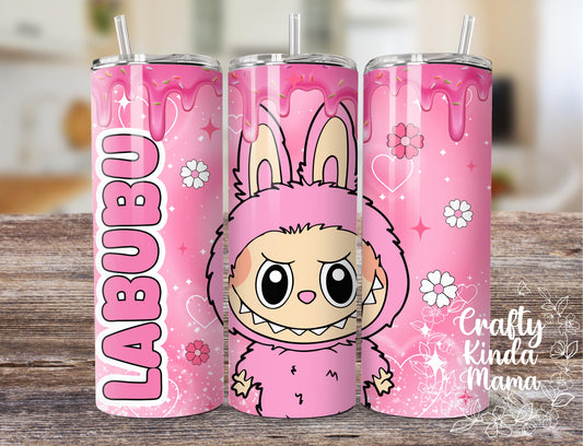 Pink Monster Collage 20oz Tumbler *Option to Personalize*