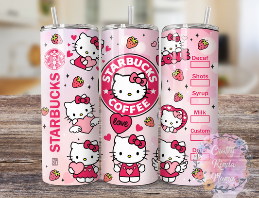 Custom Kitty 20oz Hot and Cold Tumbler OR Sports Bottle