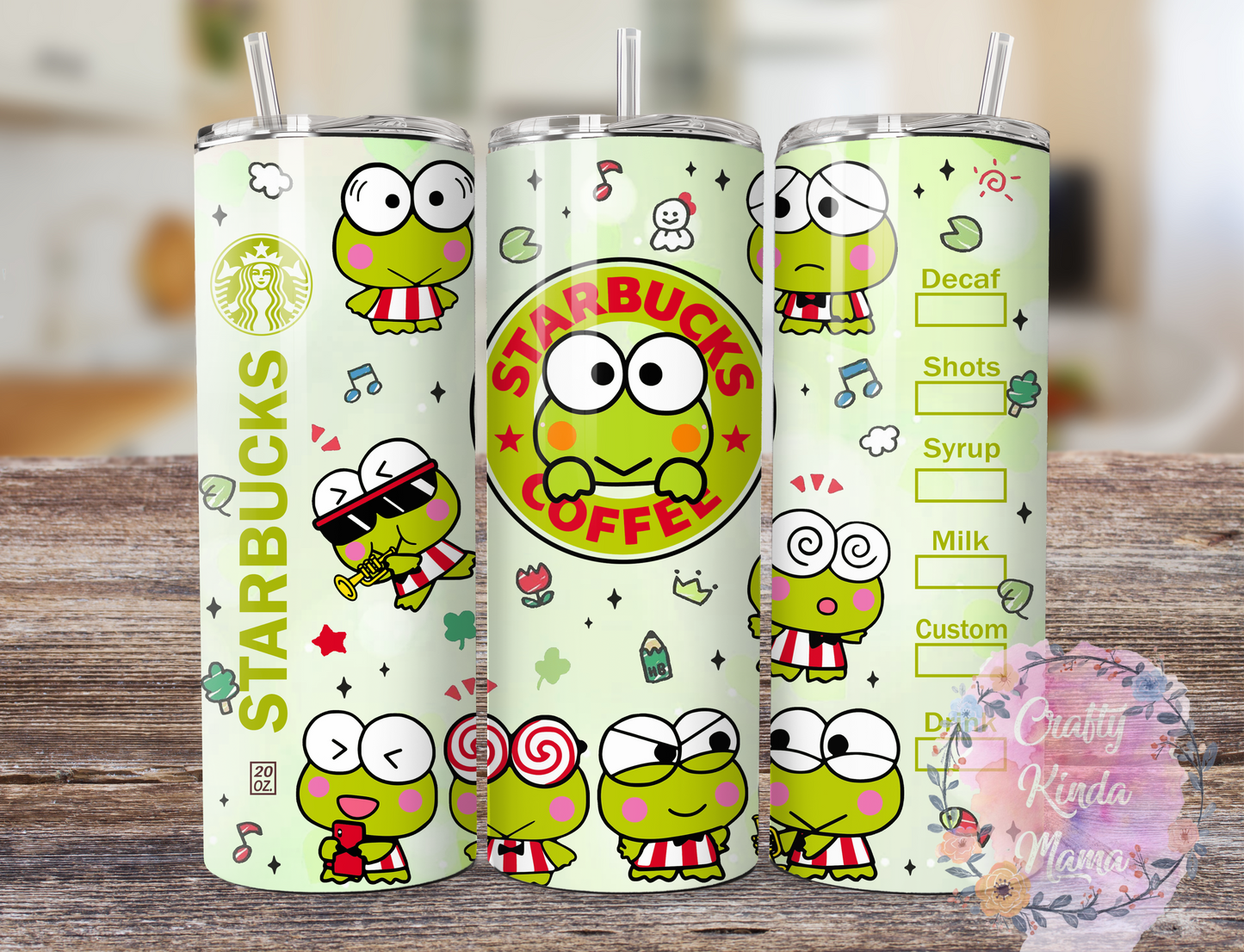 Custom Frog 20oz Hot and Cold Tumbler OR Sports Bottle