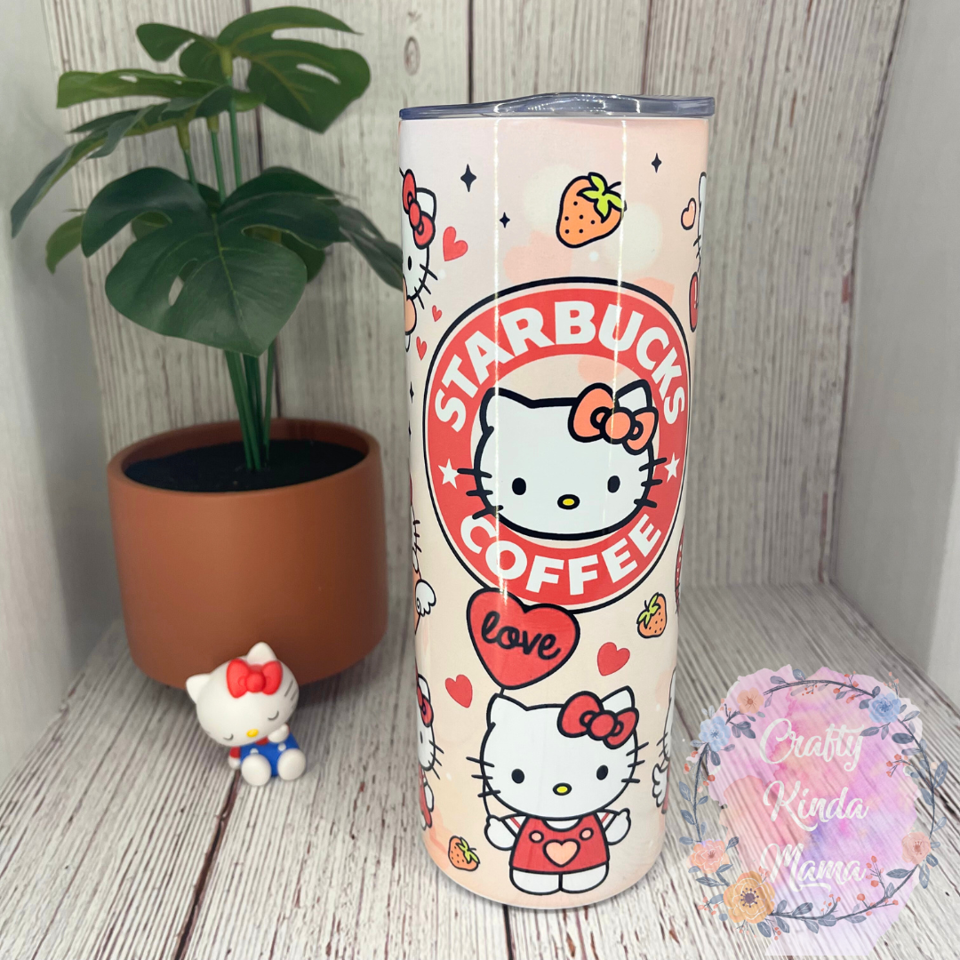 Custom Kitty 20oz Hot and Cold Tumbler OR Sports Bottle