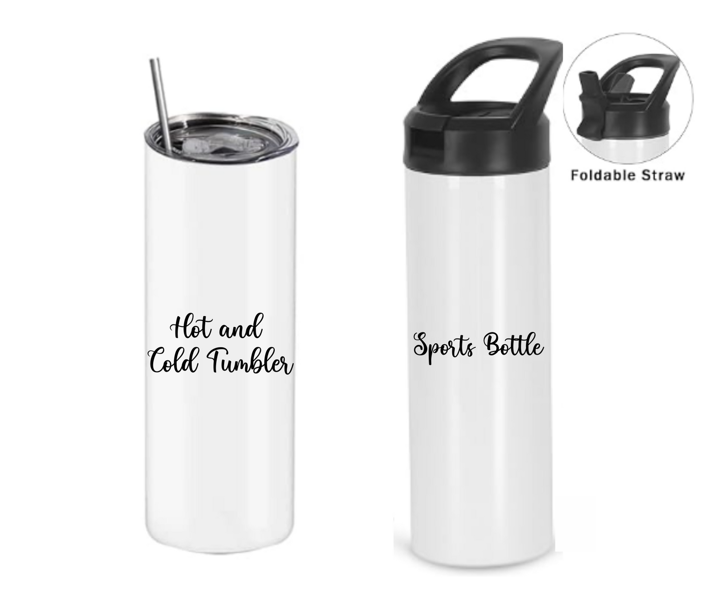 Custom Picture Collage 20oz Hot and Cold Tumbler OR Sports Bottle