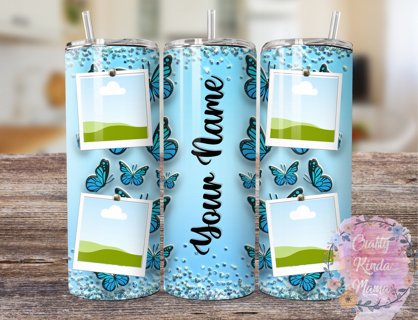 Butterfly Collage 20oz Tumbler *Option to Personalize*