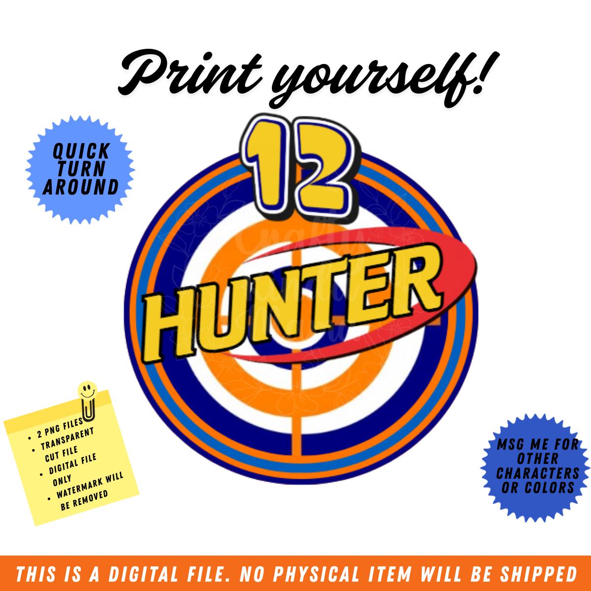 Blue and Orange Target Cake Topper - Custom Digital Download for Easy Printing - Fast Turnaround!